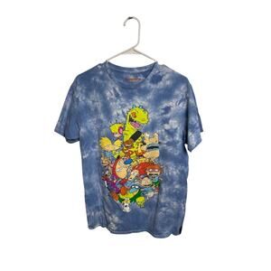 Nickelodeon Characters Tie-Dye Graphic T-Shirt size M
